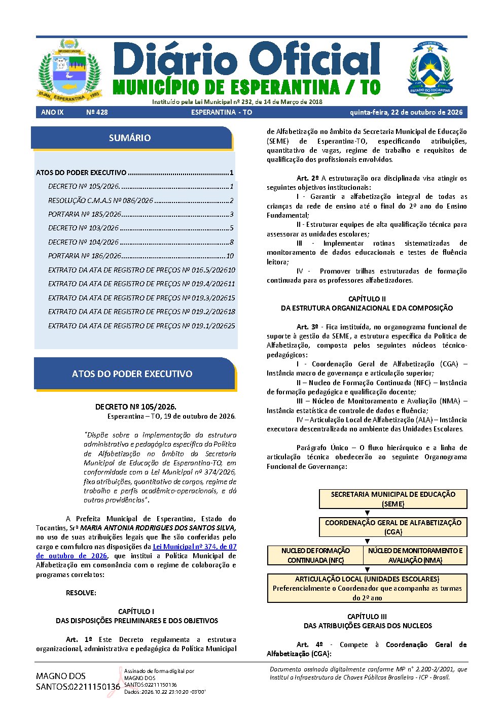 Diário Oficial N° 428