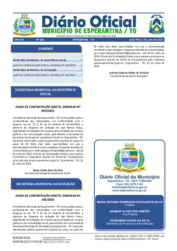 Diário Oficial - Edição 248