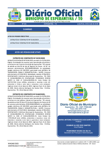 Diário Oficial - Edição 231