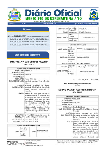 Diário Oficial - Edição 241